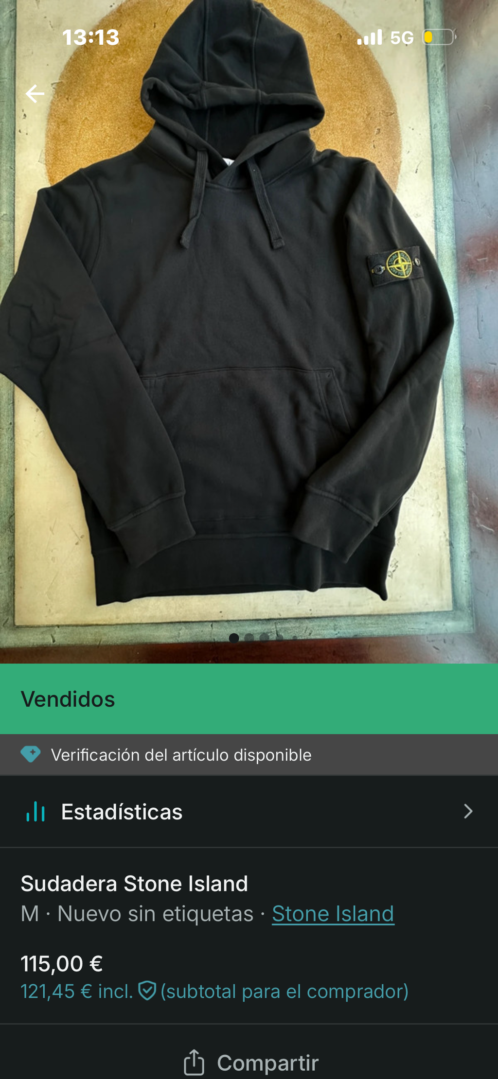 Sudadera Stone Island azul