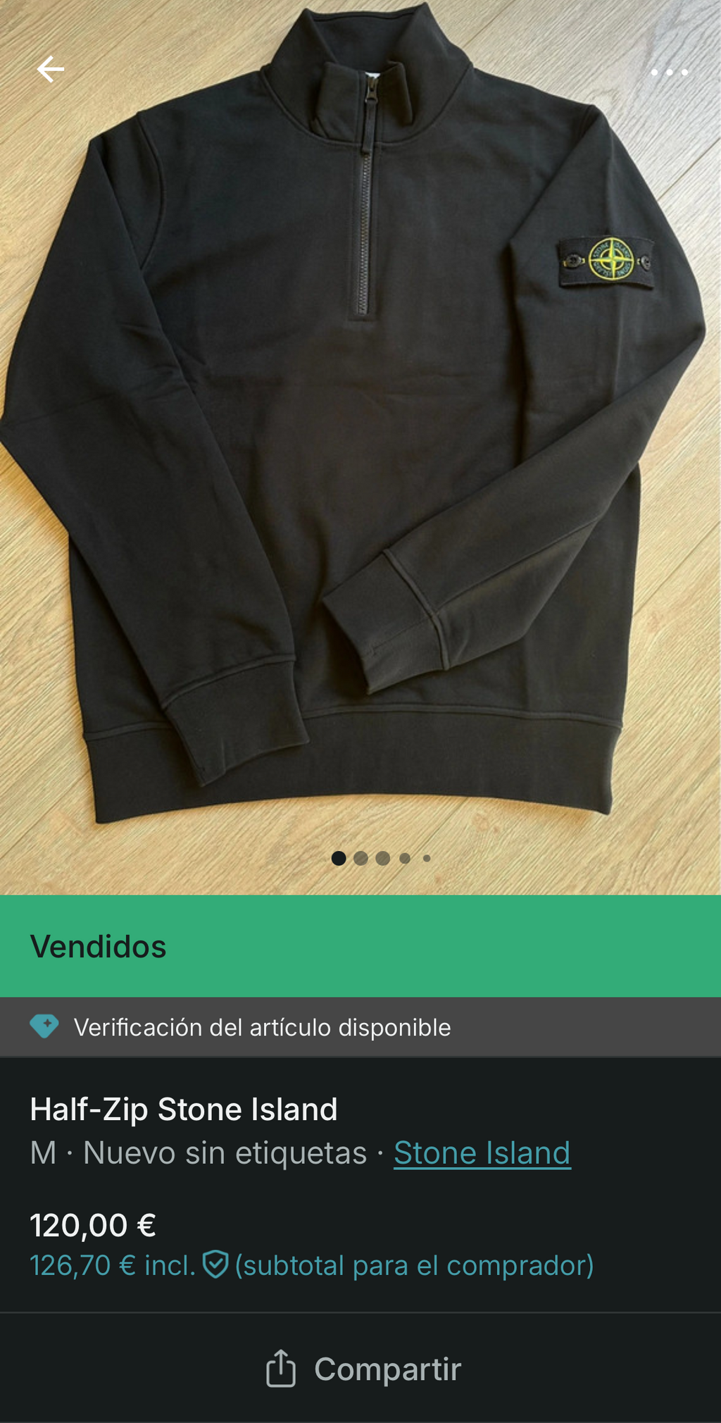 Half-Zip Stone Island azul
